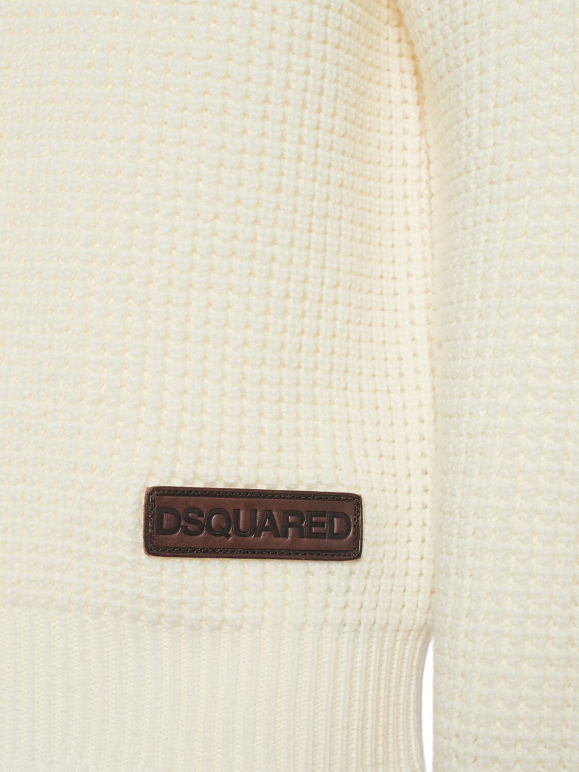 Shop Dsquared2 Distressed Crewneck Sweater In Off White