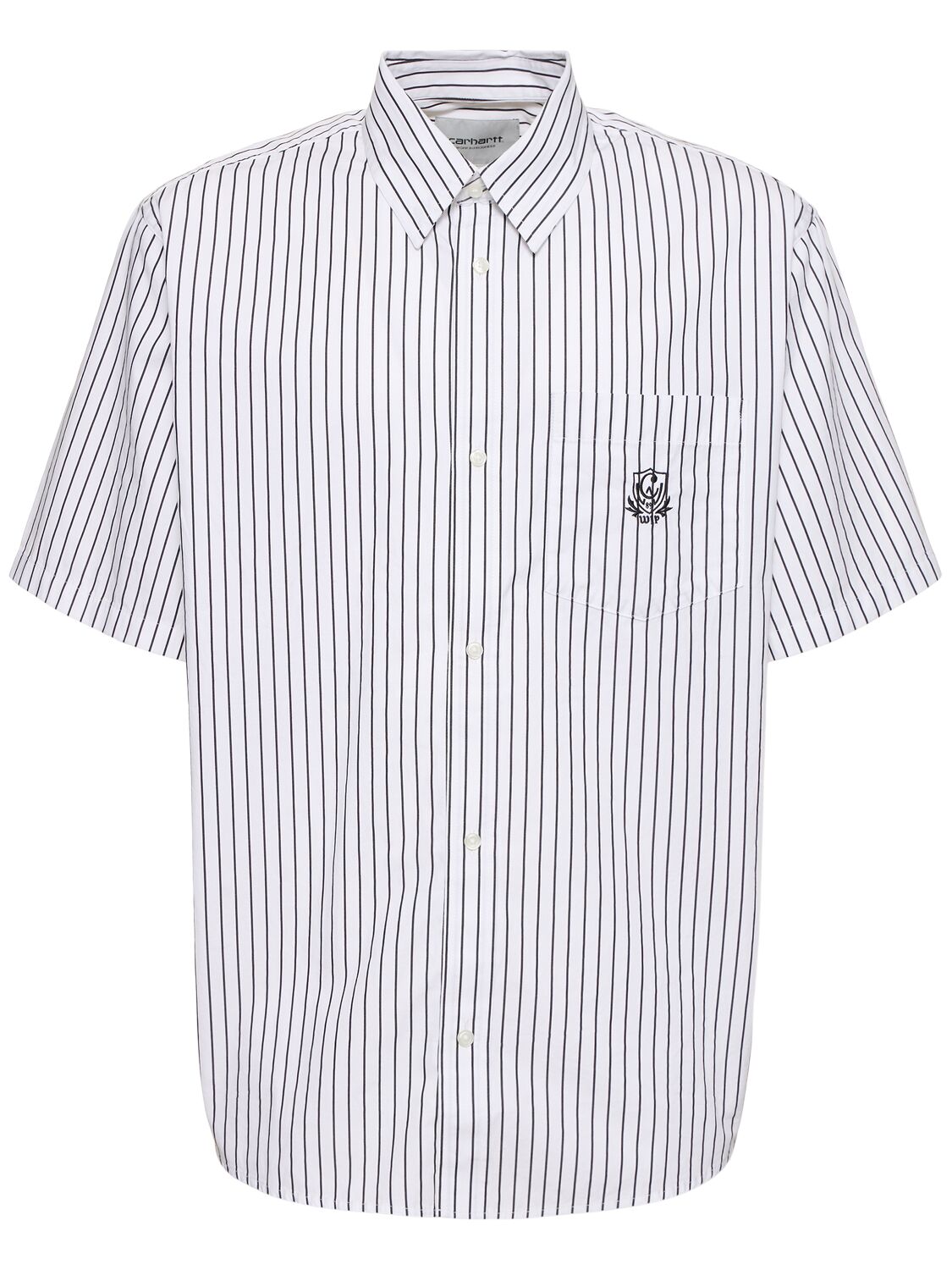 Carhartt Short Sleeve Linus Shirt In White,black