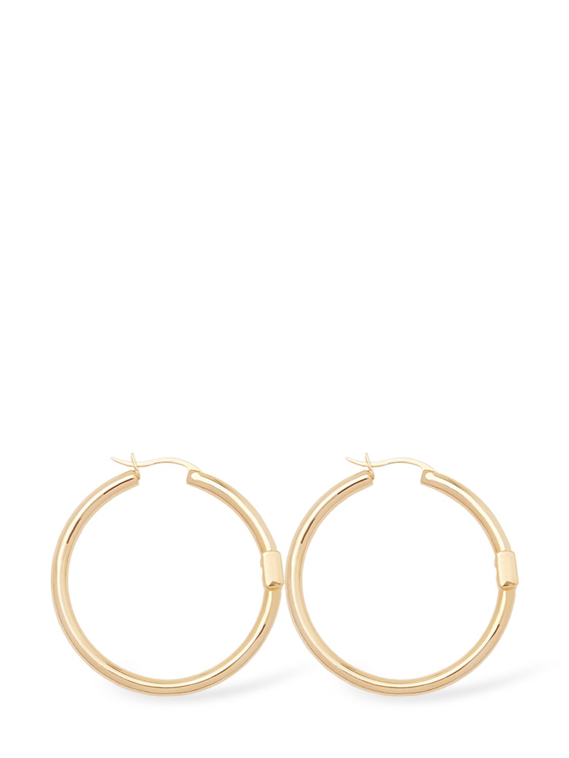 Shop Dolce & Gabbana Dg Logo Creole Earrings In Gold