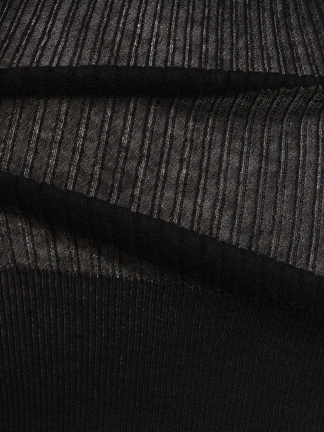 Shop Sacai Cotton Blend Turtleneck Vest In Black