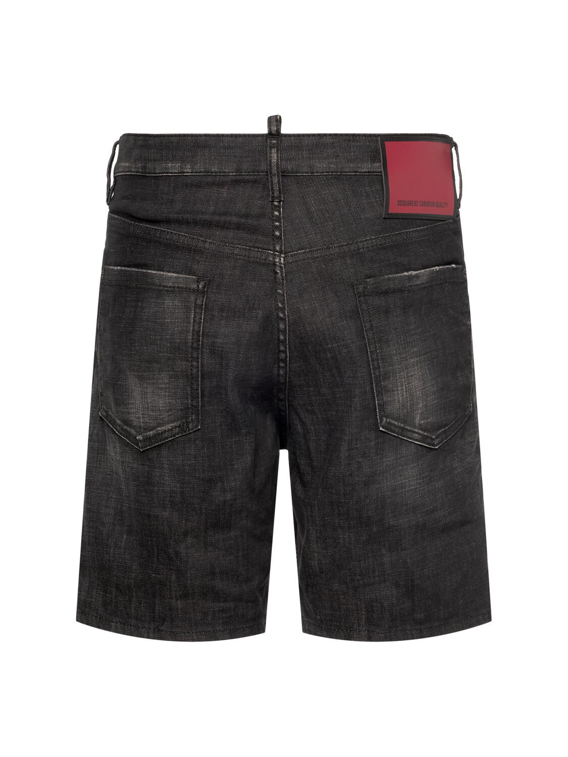 Shop Dsquared2 Marine Denim Shorts In Black