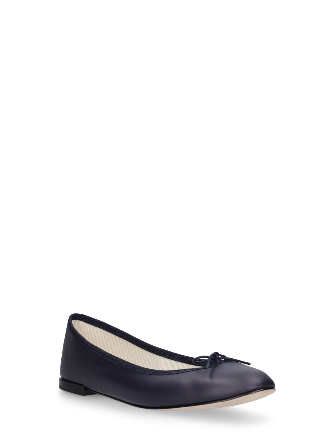 Repetto 10mm Cendrillon Leather Ballerinas In Dark Blue