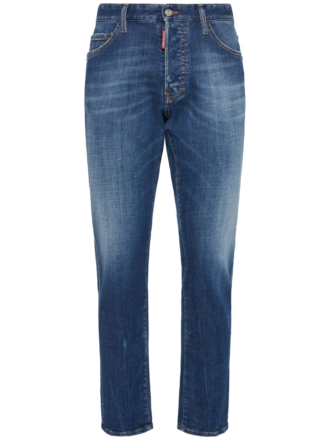 Shop Dsquared2 Cool Guy Cotton Denim Jeans In Navy