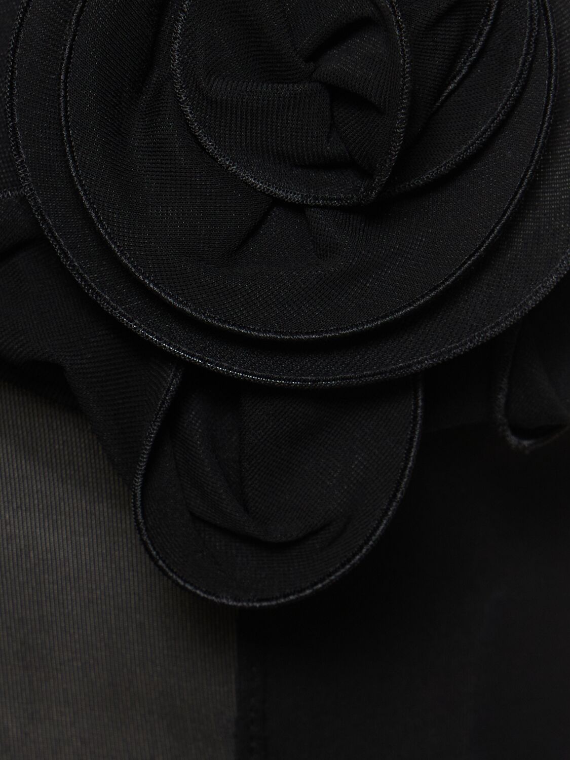 Shop Magda Butrym Stretch Jersey Bodysuit In Black
