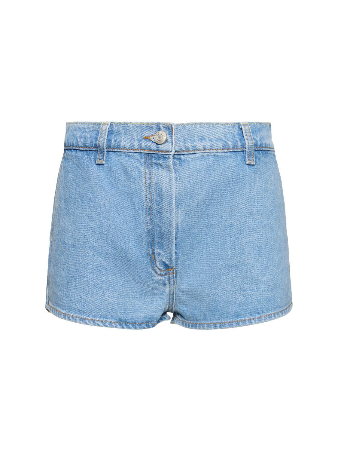 Image of Cotton Denim Shorts