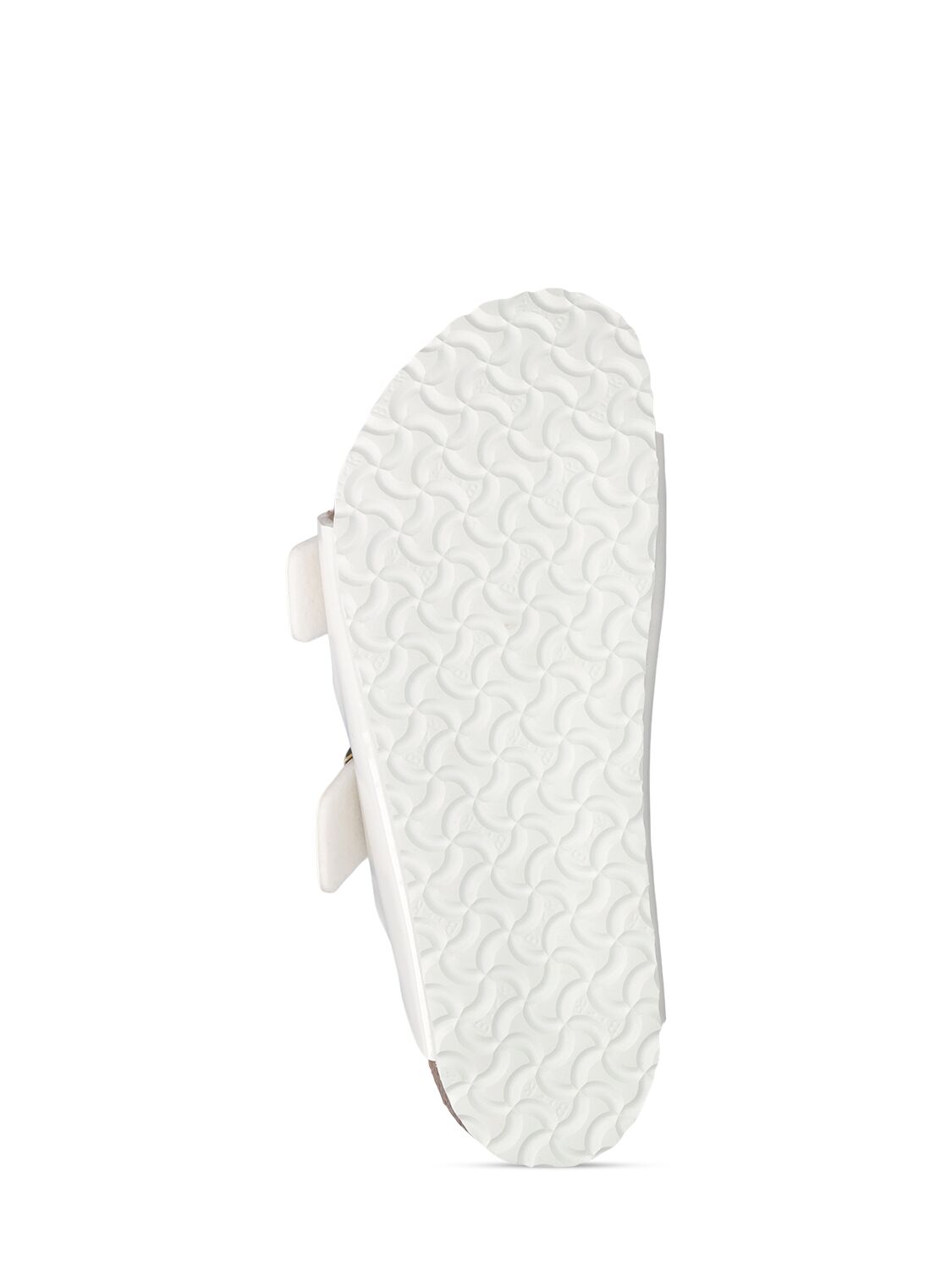 Shop Birkenstock Patent Arizona Faux Leather Sandals In White