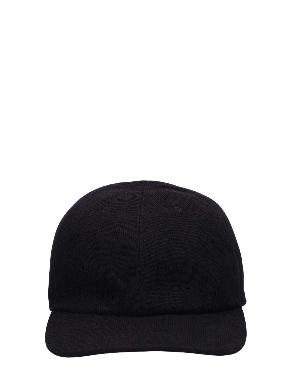 Kiton Logo Cotton Baseball Hat In Black