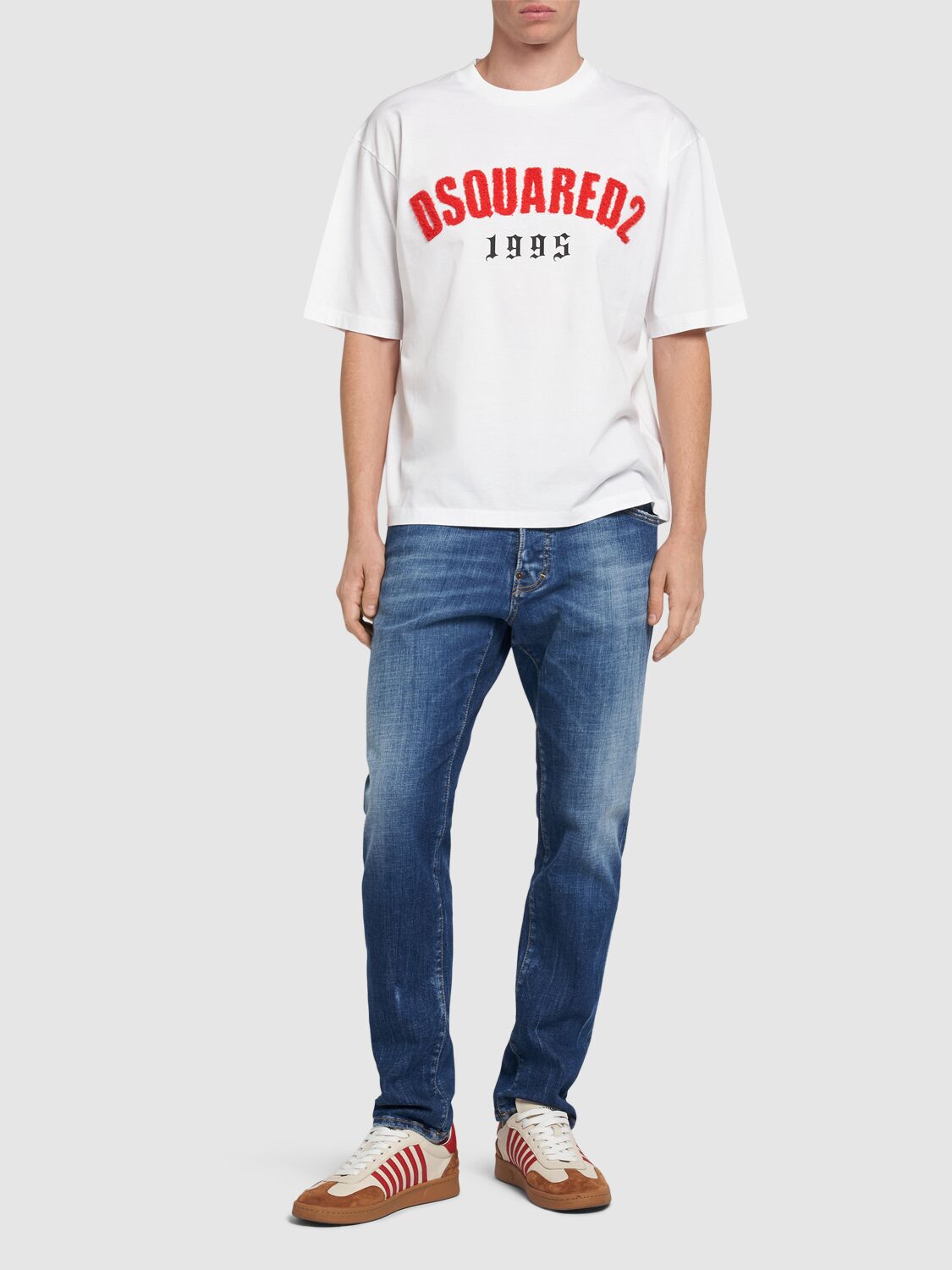 Shop Dsquared2 Cool Guy Cotton Denim Jeans In Navy