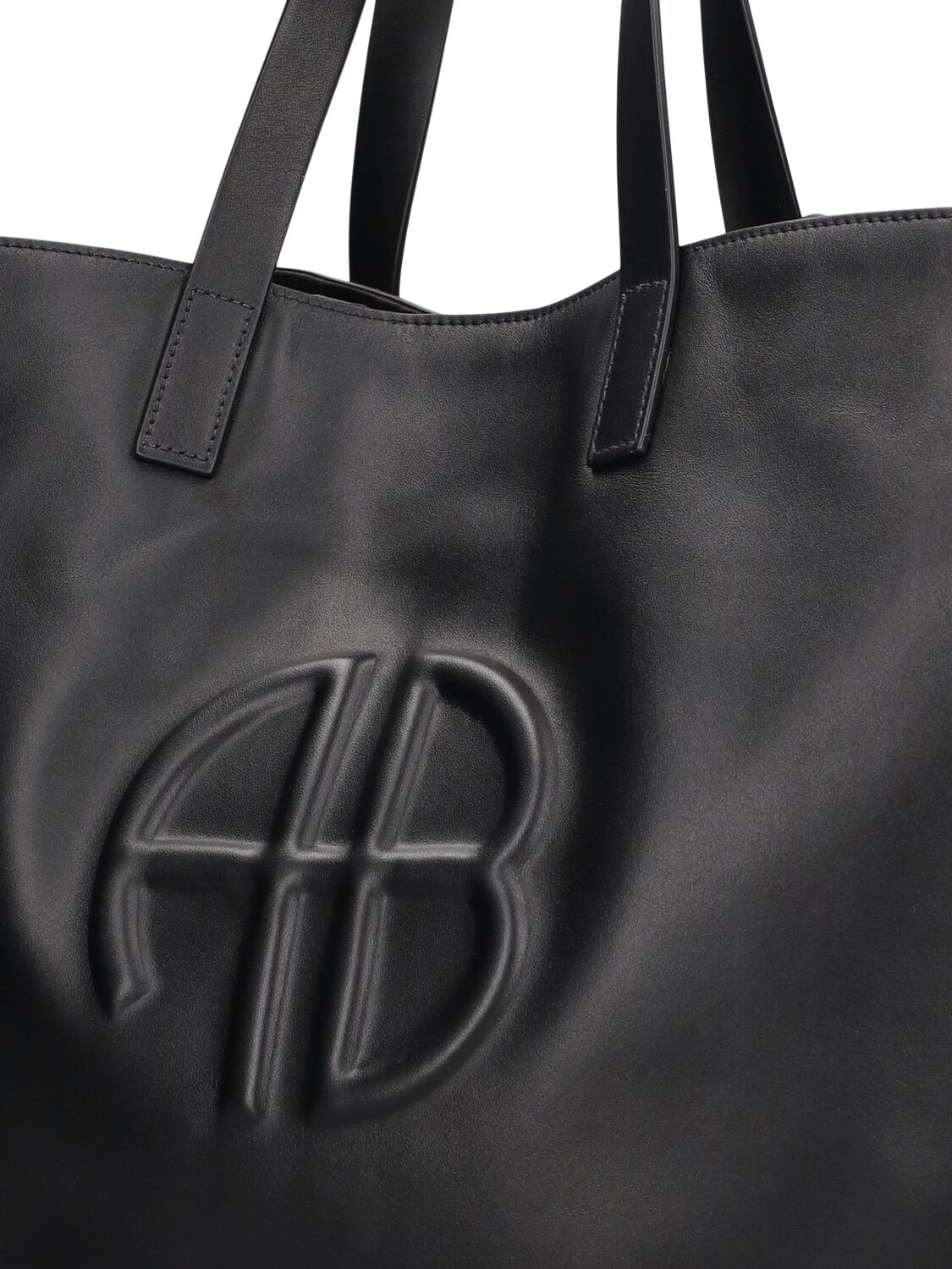 Shop Anine Bing Palermo Leather Tote Bag In Black