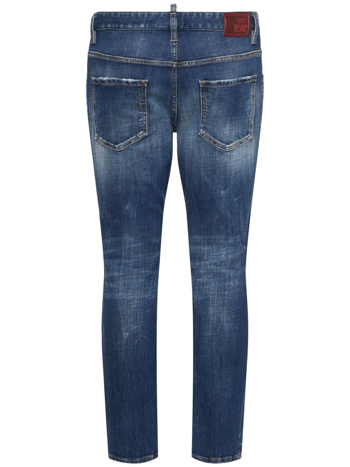 Shop Dsquared2 Super Twinky Cotton Denim Jeans In Navy