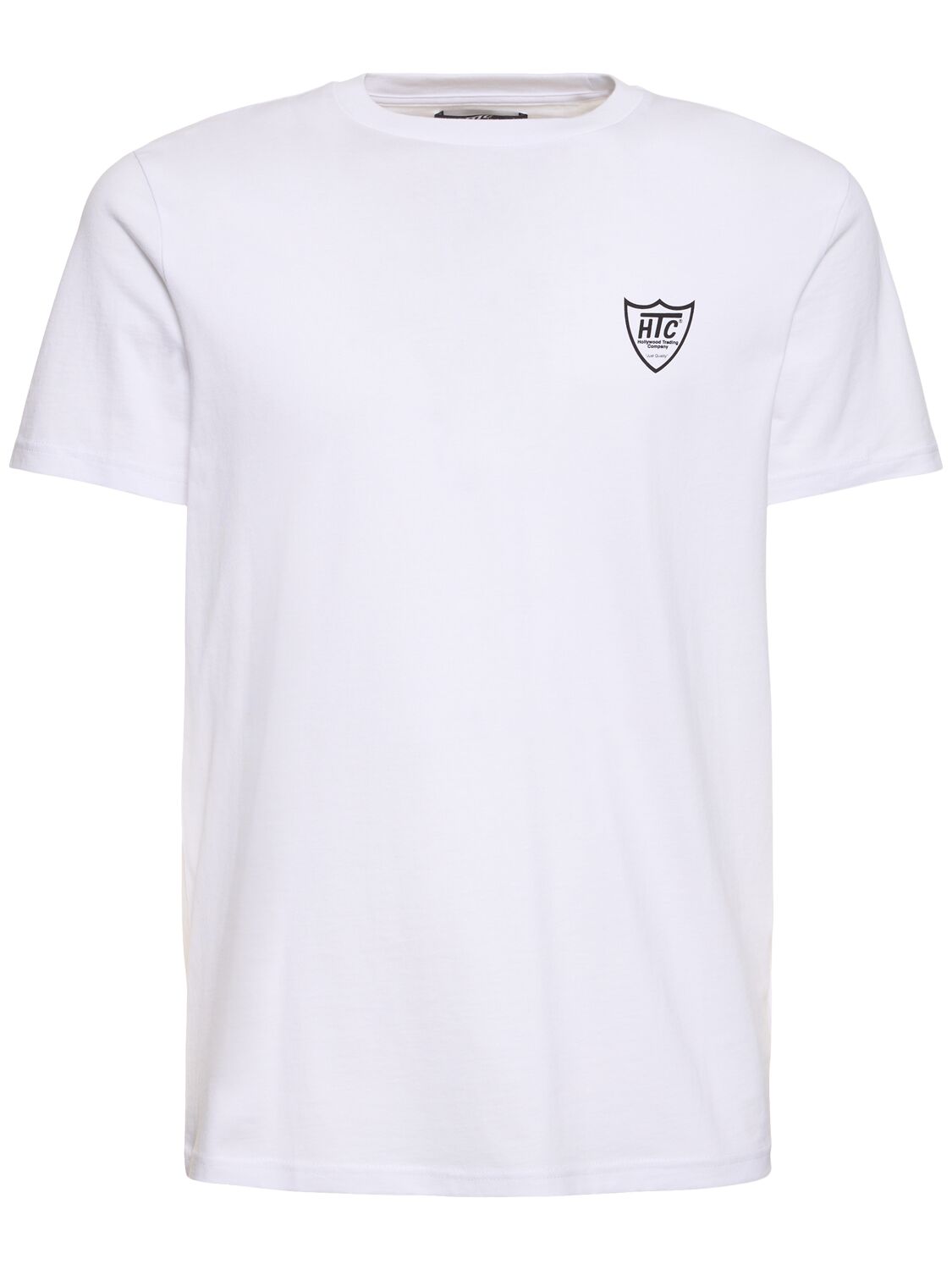 Htc Los Angeles Small Logo Print Cotton Jersey T-shirt In White