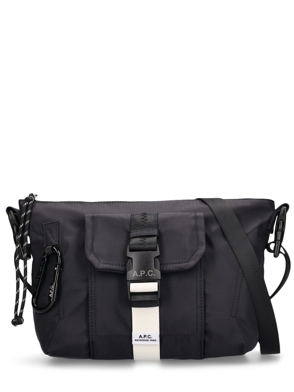Apc Nylon Crossbody Bag In Black