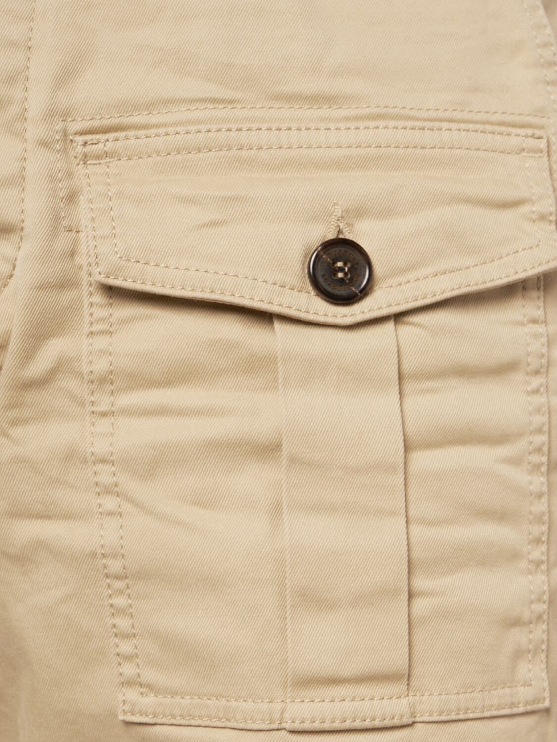 Shop Dsquared2 Sexy Cargo Cotton Drill Shorts In Desert Tan