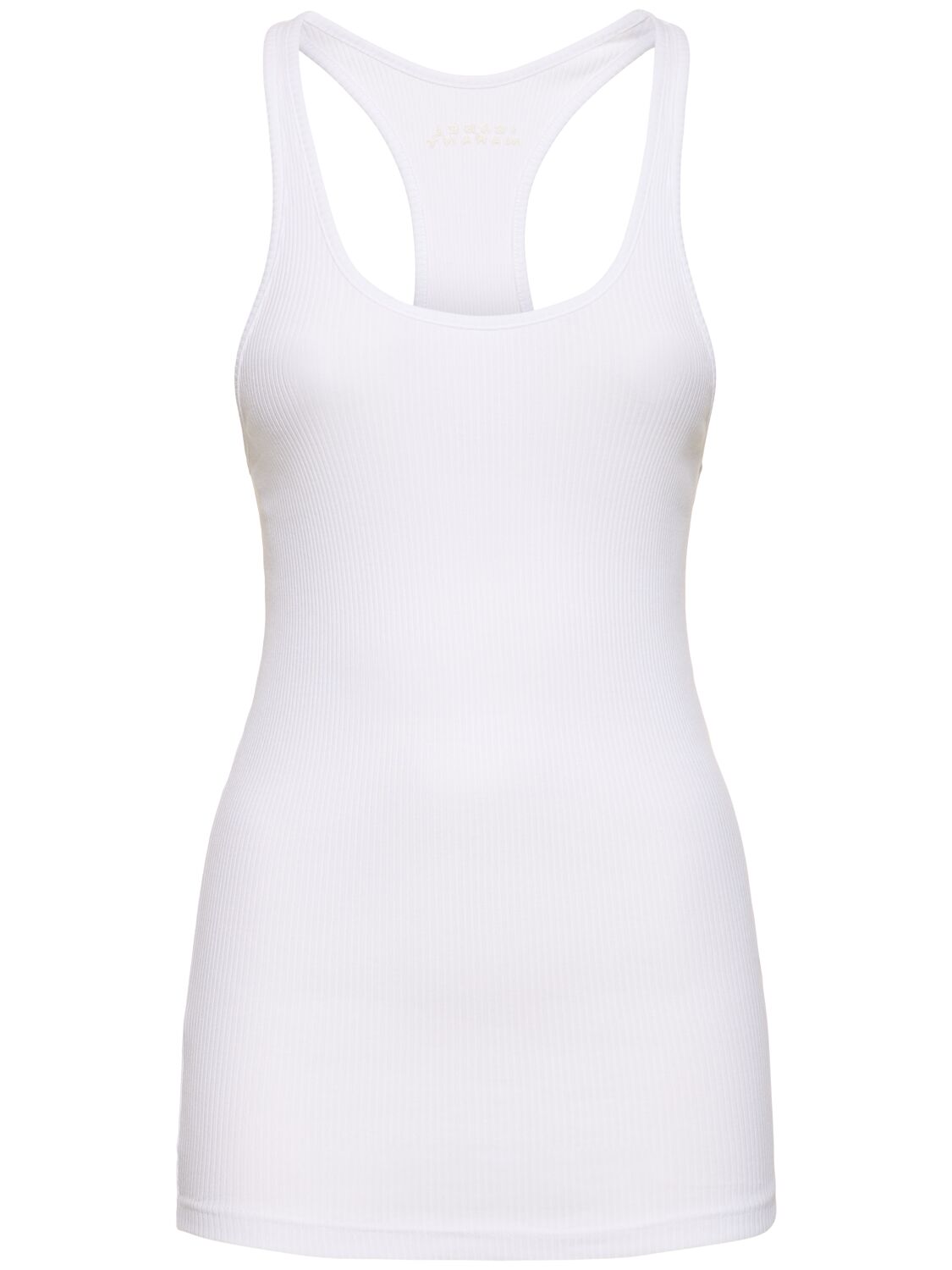 Isabel Marant Tenesy Racerback Cotton Top In White