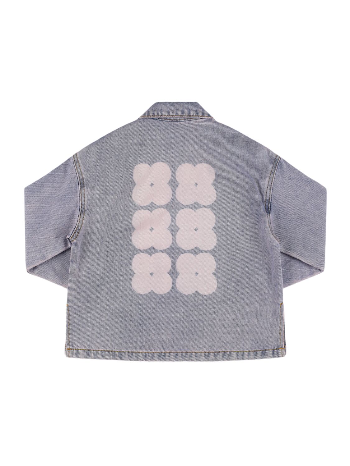 Shop Jellymallow Embroidered Denim Jacket In Pink