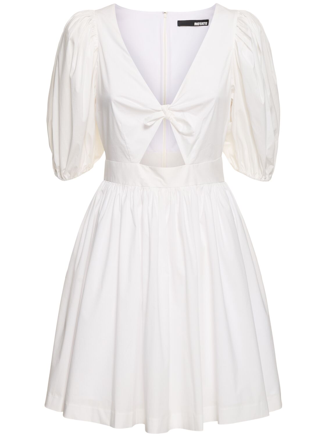 Marie Puff Sleeve Cotton Mini Dress