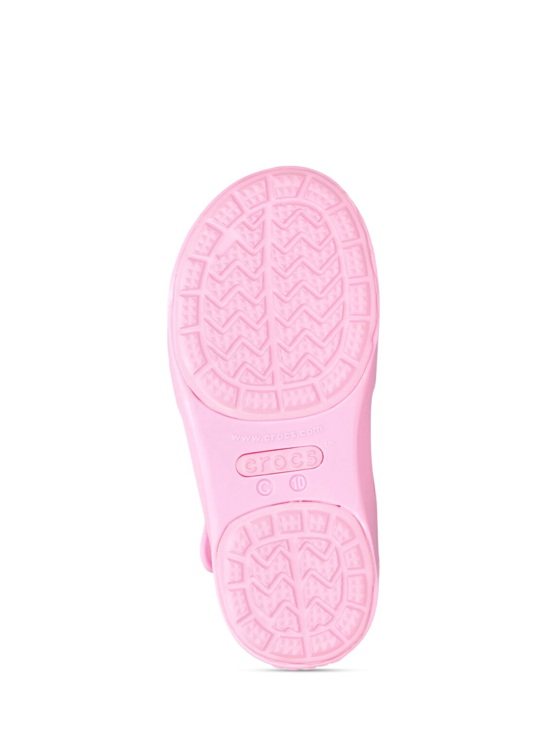 Shop Crocs Isabella Rubber Sandals W/ Patch In Pink