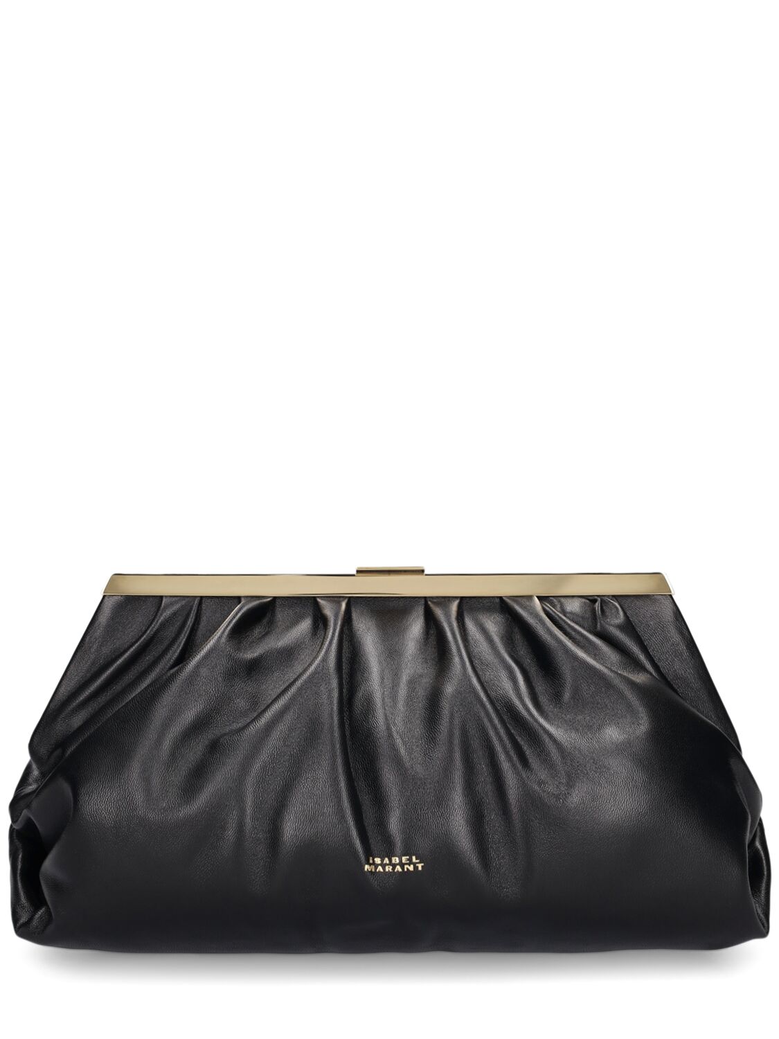 Isabel Marant Leyden Leather Pouch In Black