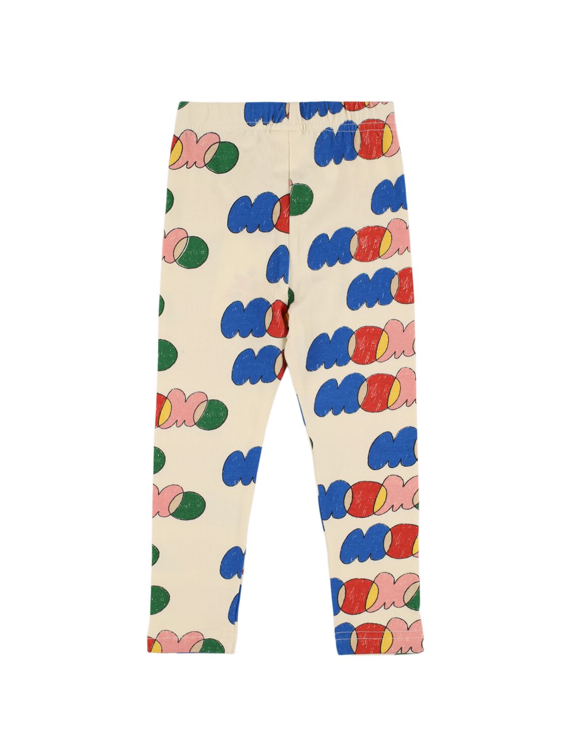 Shop Jellymallow Printed Cotton Jersey Leggings In Off White