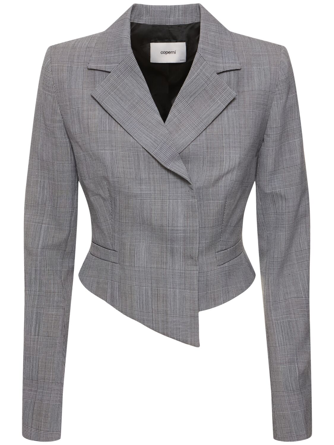 Image of Cropped Double Breasted Wool Jacket