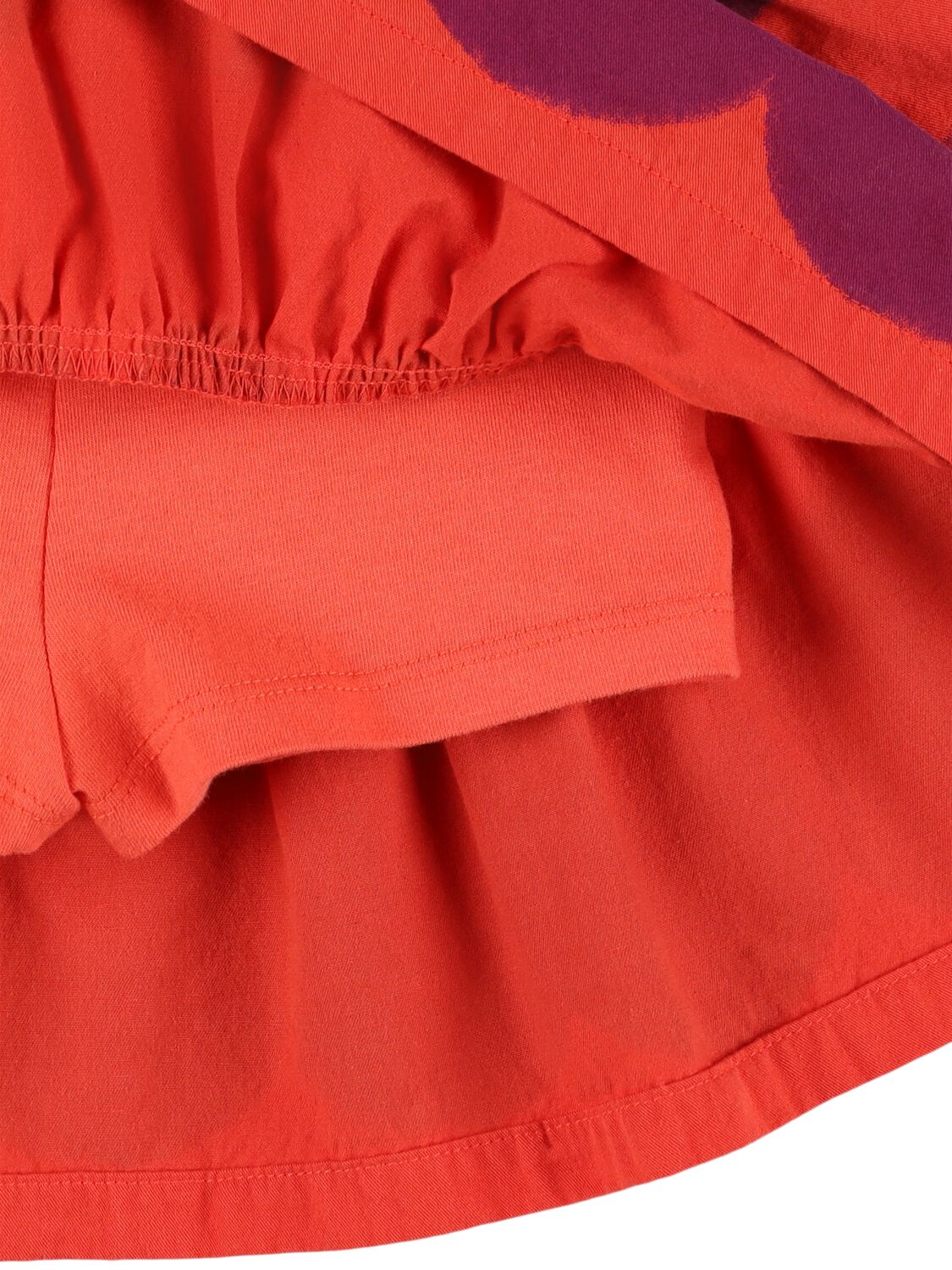 Shop Jellymallow Tiered Cotton Skirt In Purple