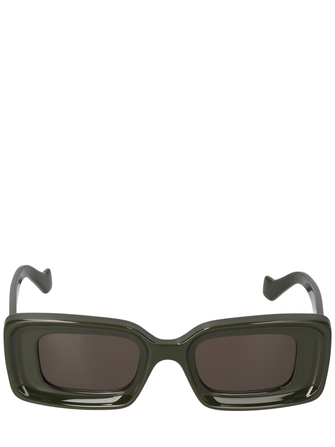 Loewe Anagram Squared Sunglasses In Green