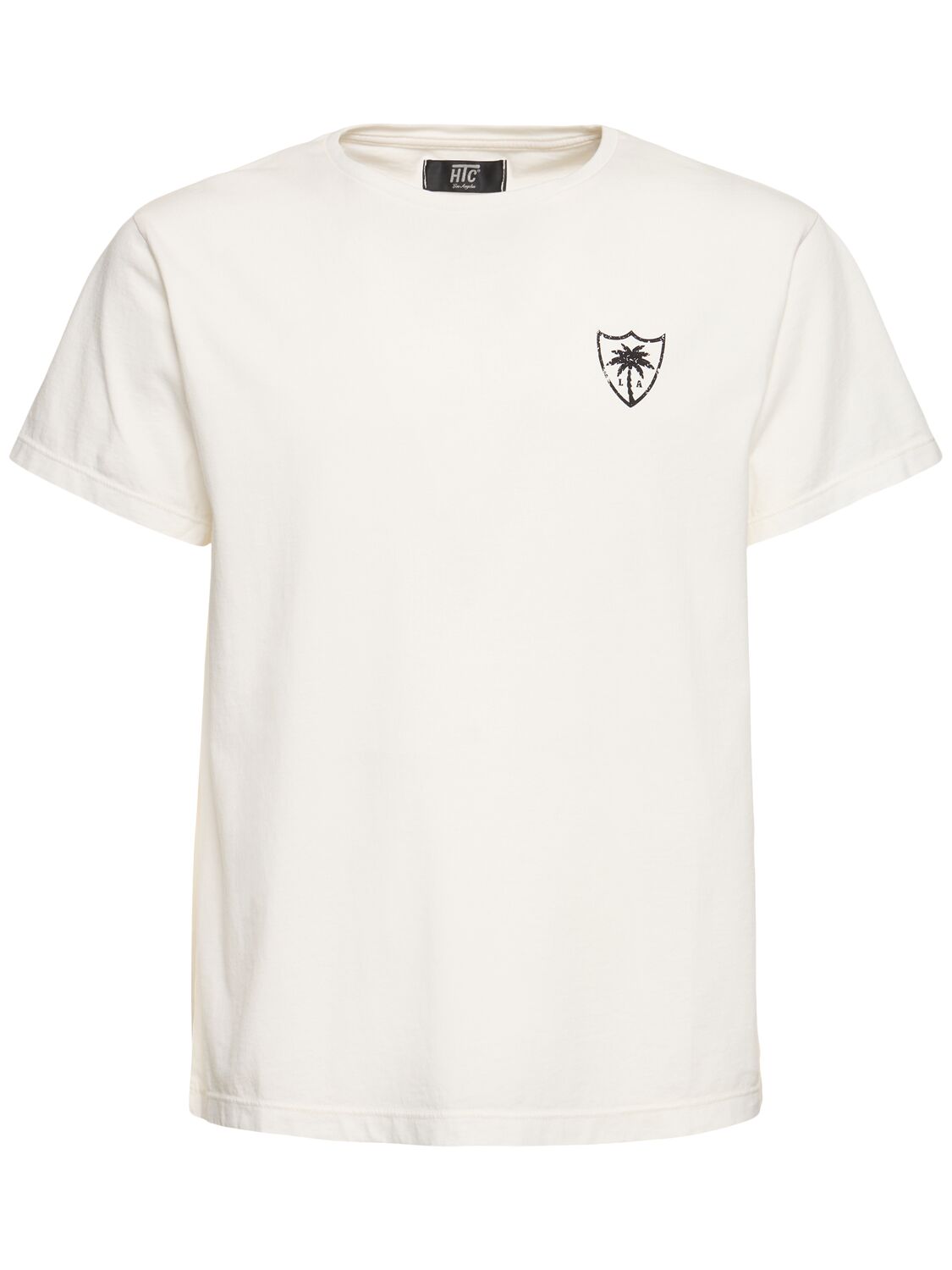 Htc Los Angeles Hollywood Print Cotton Jersey T-shirt In White