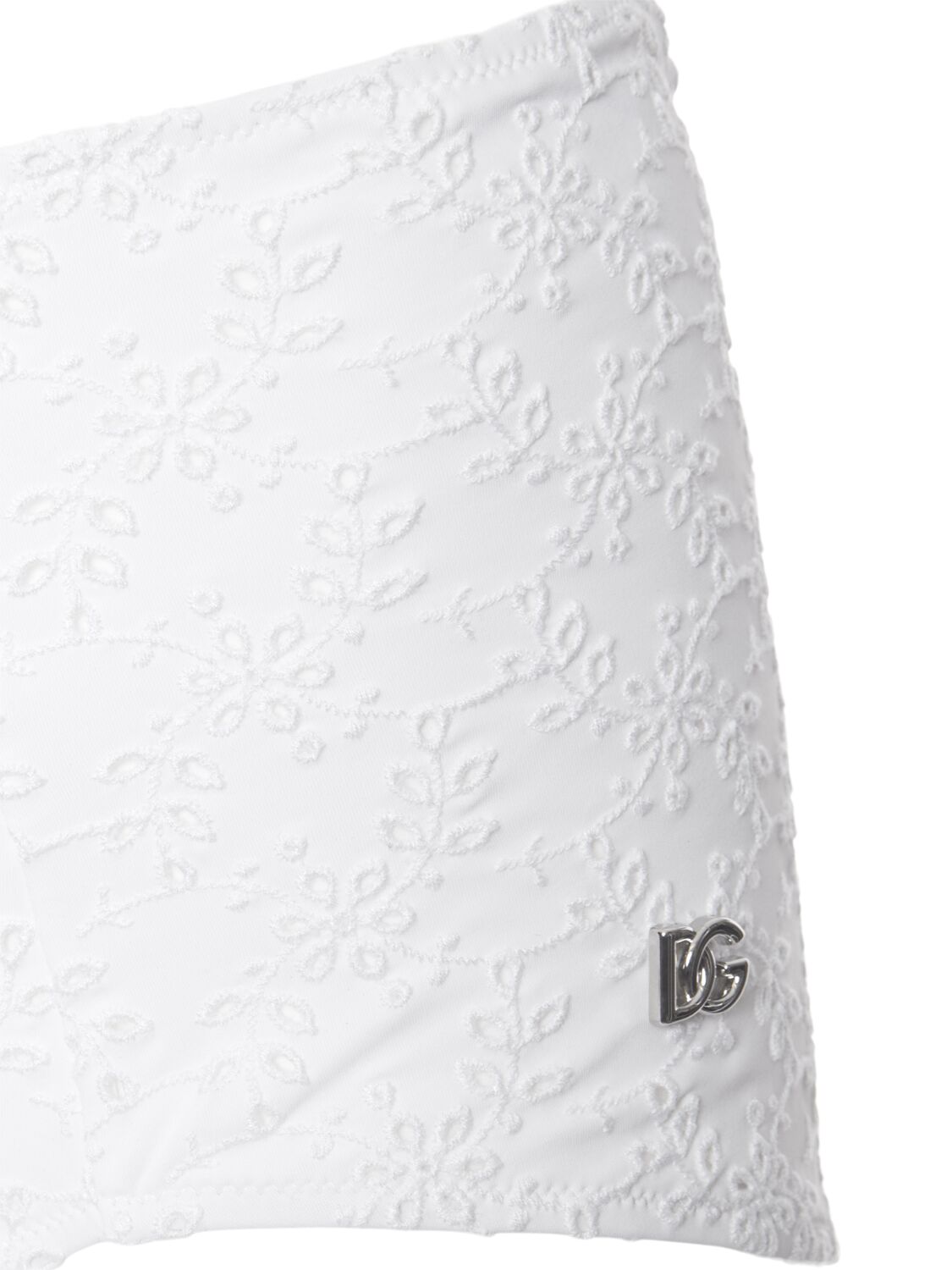 Dolce & Gabbana Bikini Set W/ Sangallo Embroidery In White