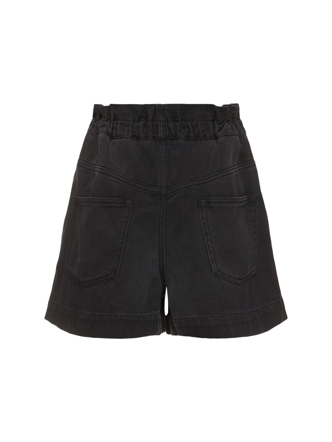 Shop Isabel Marant Titea Denim Shorts In Washed Black