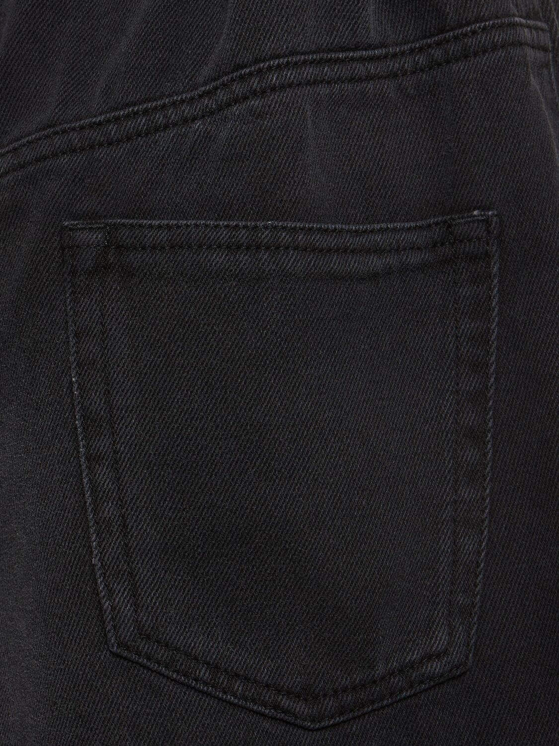Shop Isabel Marant Titea Denim Shorts In Washed Black