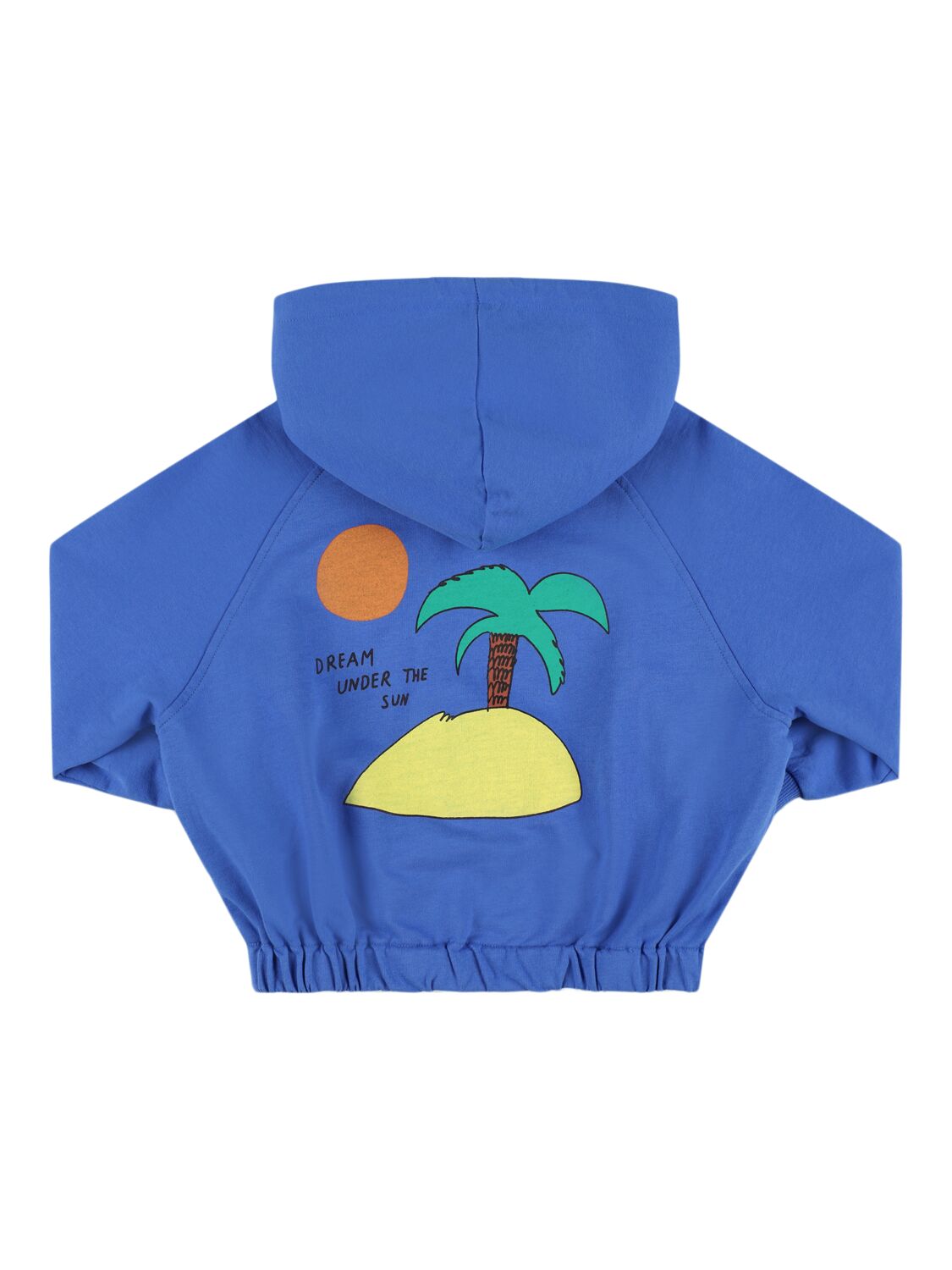 Jellymallow Kids' Logo Cotton Hoodie In Blue