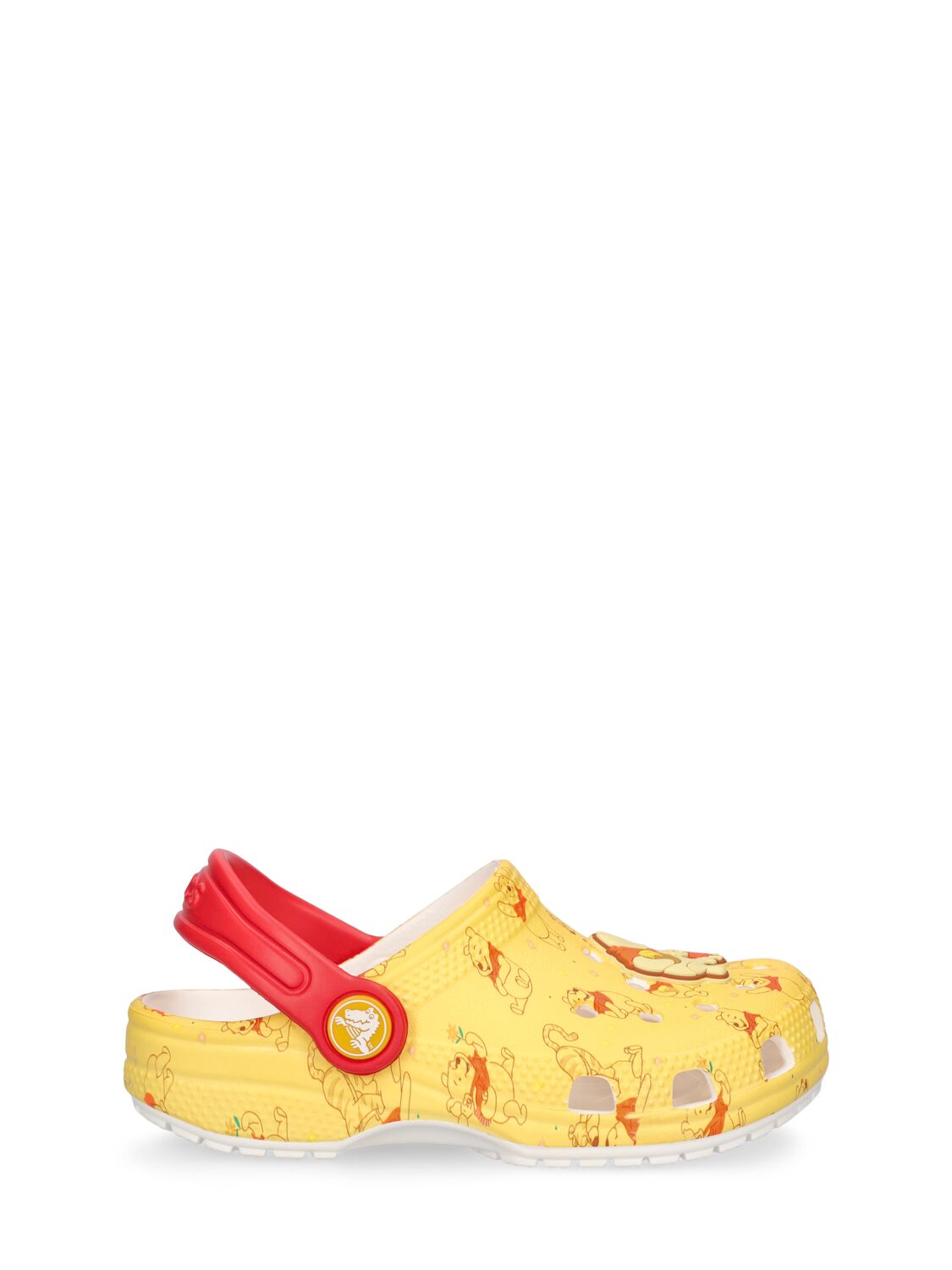 Crocs Kids' Winnie The Pooh Print Rubber  In Yellow