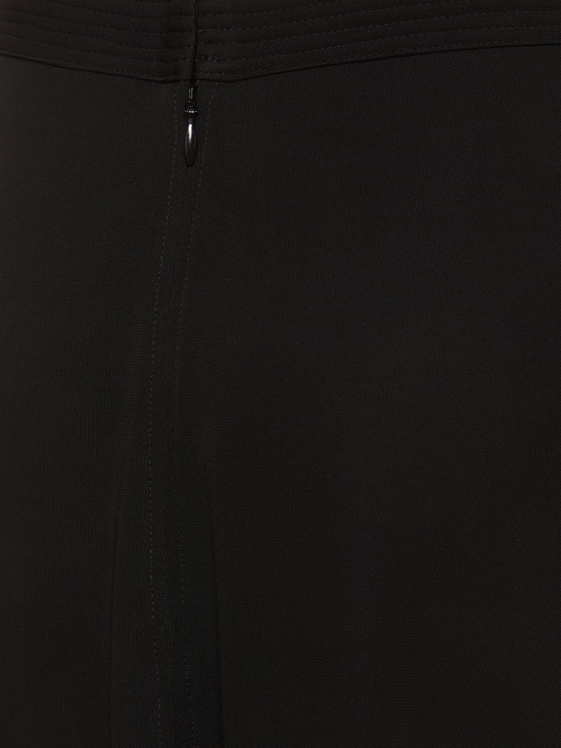 Shop Totême Fluid Viscose Jersey Long Skirt In Black