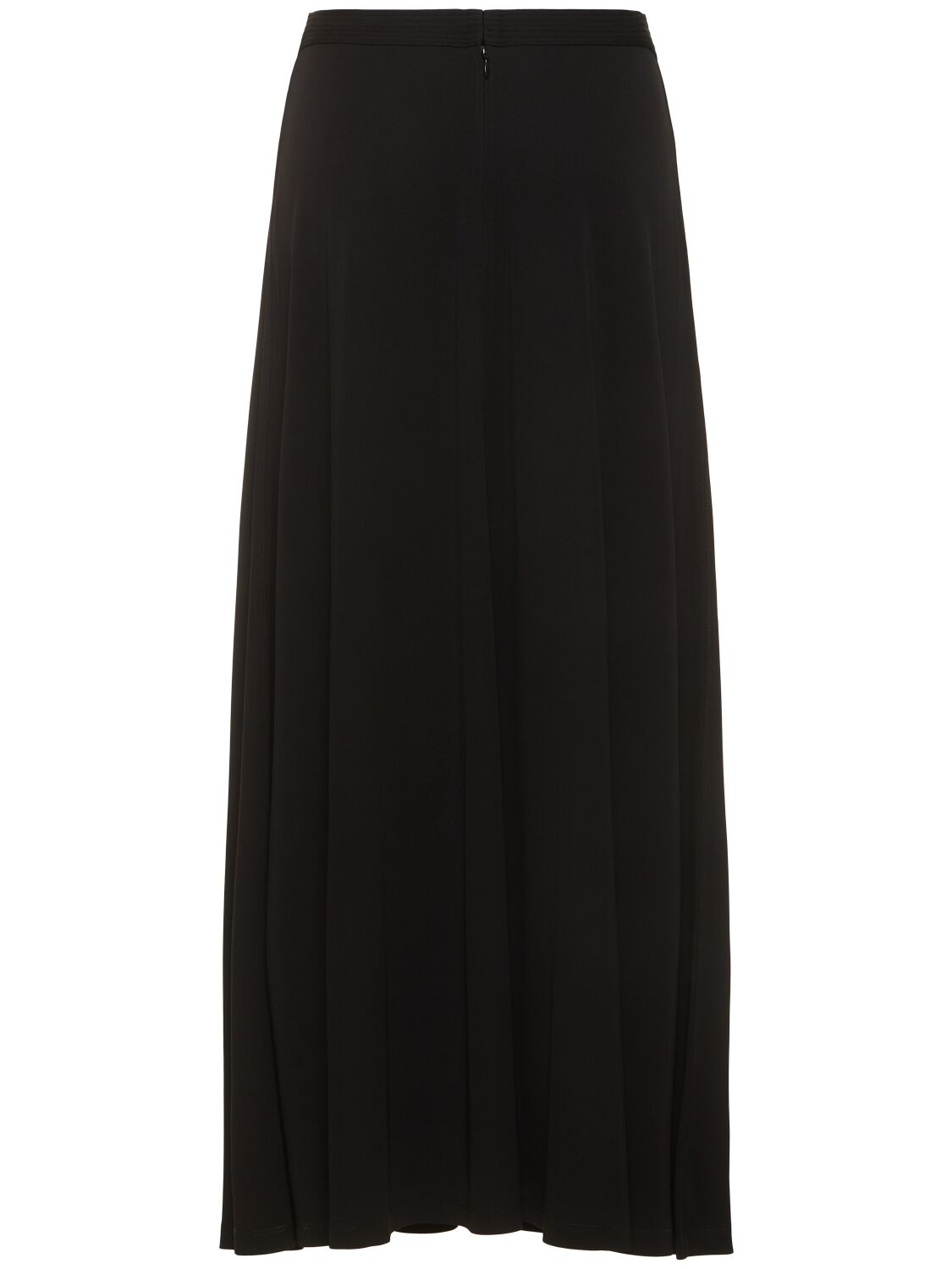 Shop Totême Fluid Viscose Jersey Long Skirt In Black