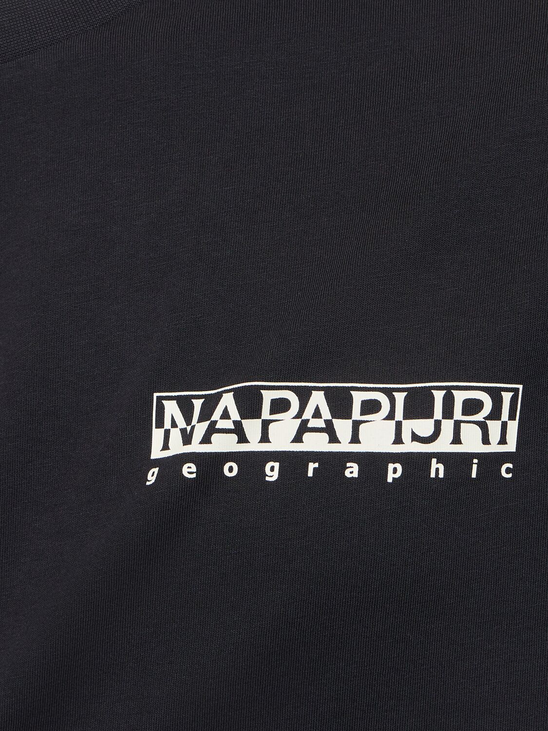 Shop Napapijri S-tahi Cotton T-shirt In Black