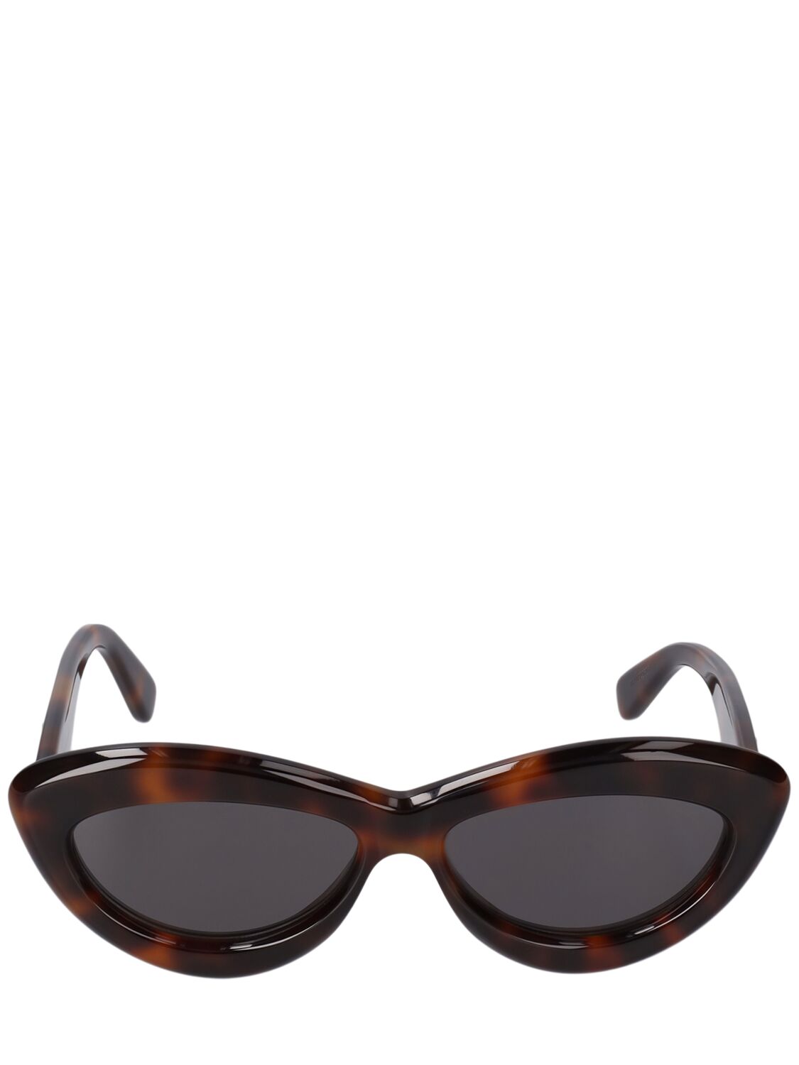 Shop Loewe Curvy Cat-eye Sunglasses In Black,flame