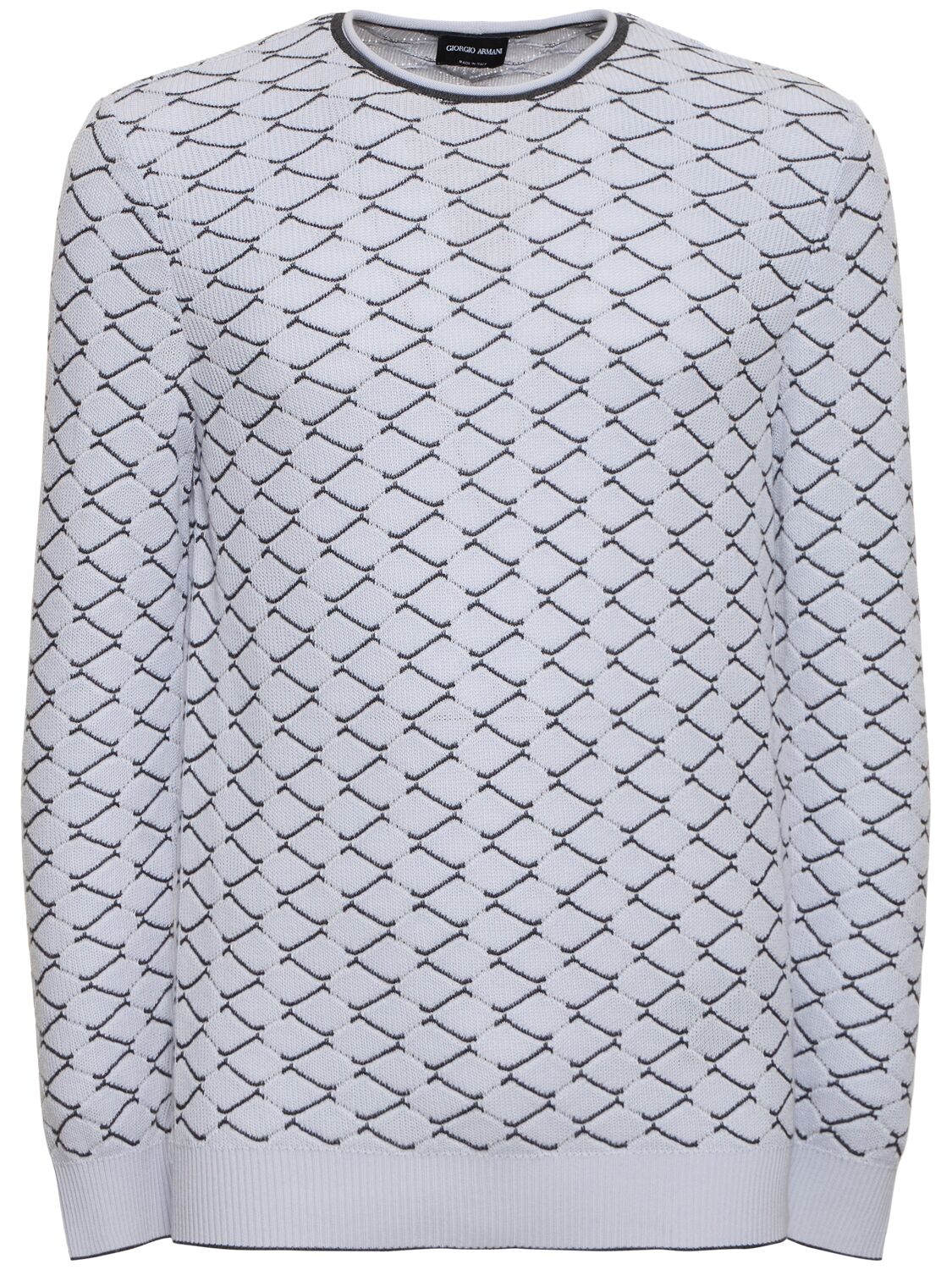 Image of Cotton & Cashmere Jacquard Sweater