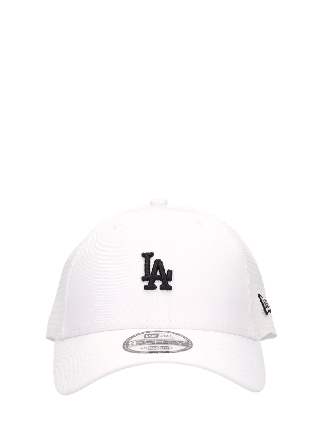 New Era La Dodgers 9forty Trucker Cap In White,black