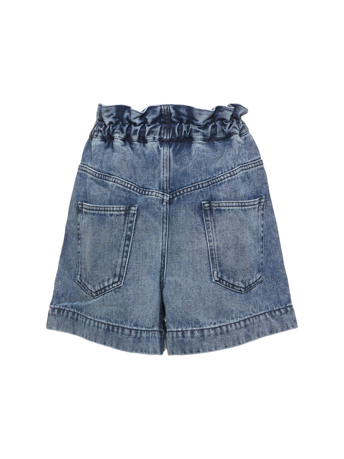 Shop Isabel Marant Titea Denim Shorts In Light Blue