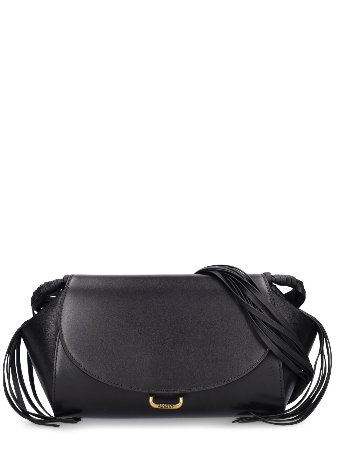 Isabel Marant Medium Murcia Leather Shoulder Bag In Black