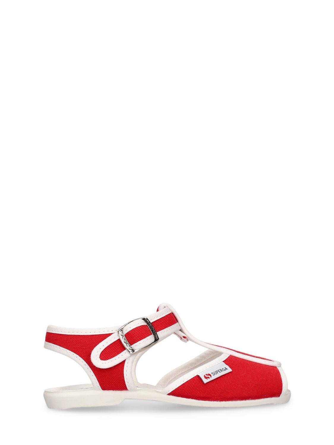 Superga Kids' 1200- Cotj Canvas Sandals In Red