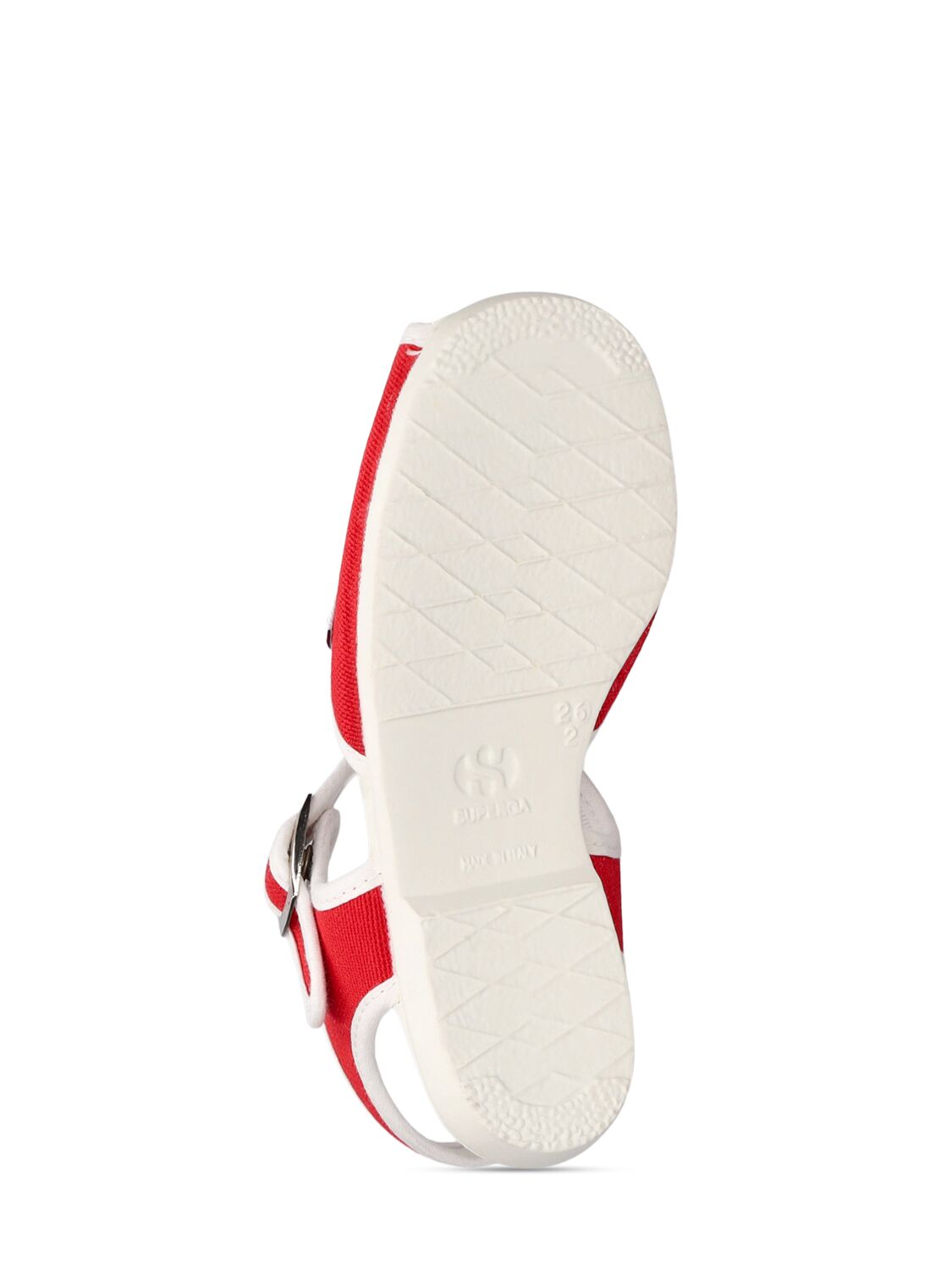 Shop Superga 1200- Cotj Canvas Sandals In Red