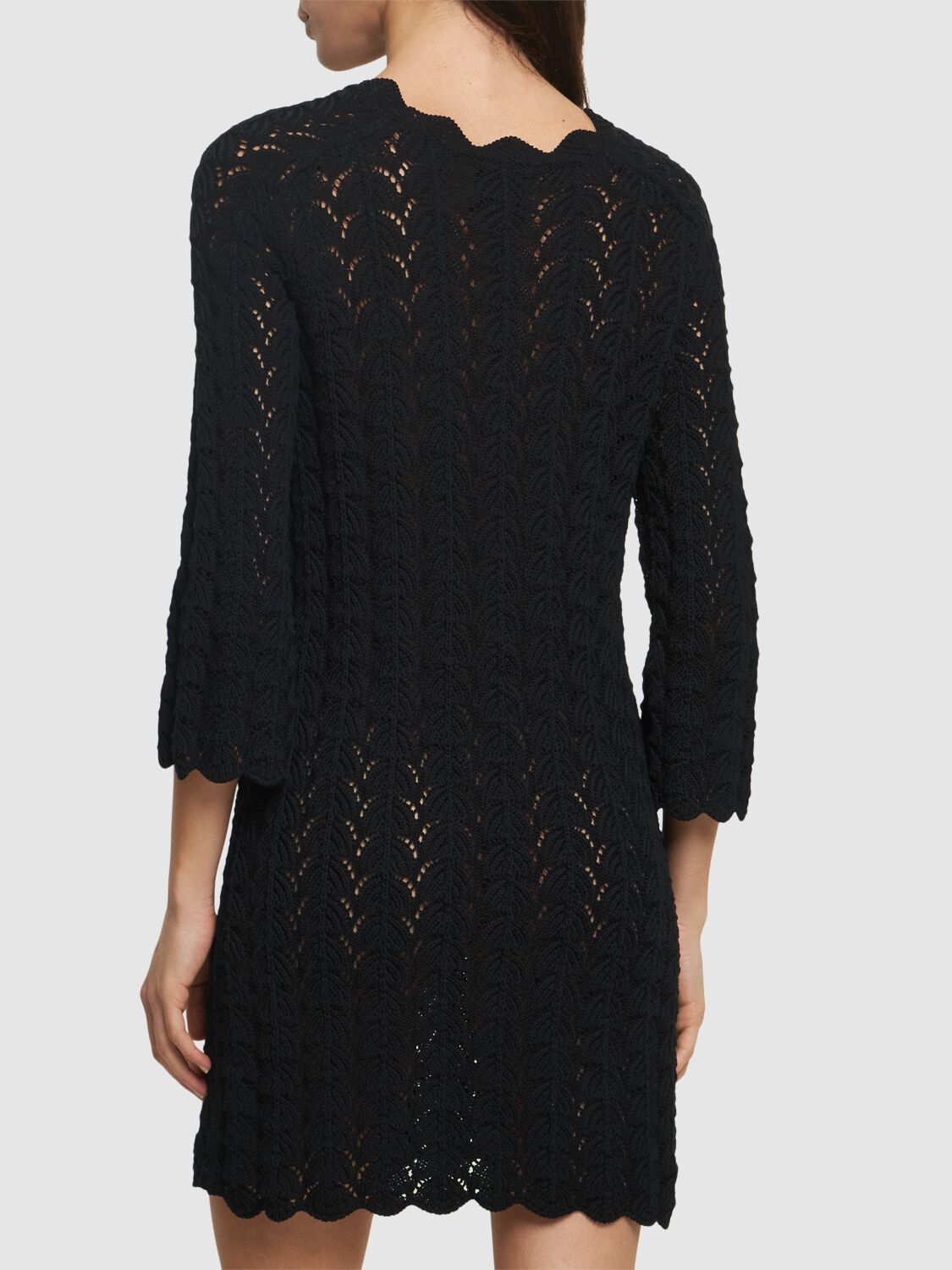 Shop Loulou Studio Ditu Cotton Mini Dress In Black