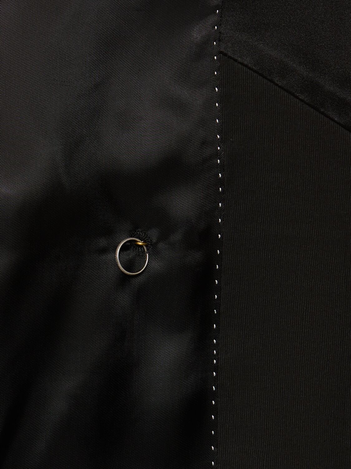 Shop Dries Van Noten Oversize Linen Blend Blazer In 黑色
