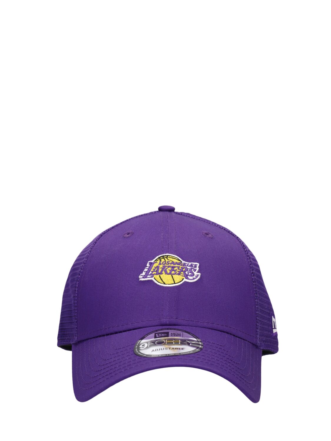 New Era La Lakers 9forty Trucker Cap In Purple