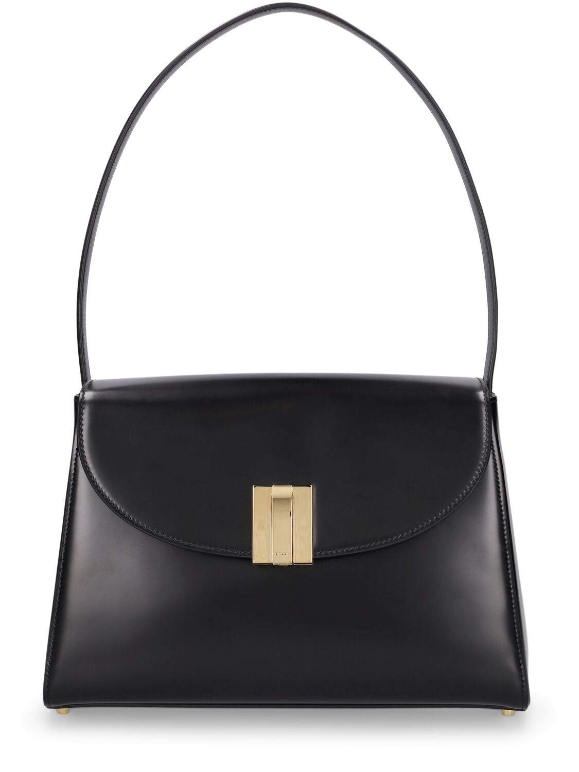 Shop Bally Small Ollam Leather Shoulder Bag In Black