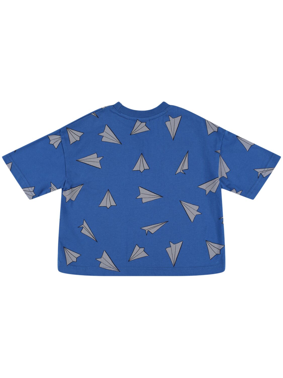 Shop Jellymallow Printed Cotton Jersey T-shirt In Blue