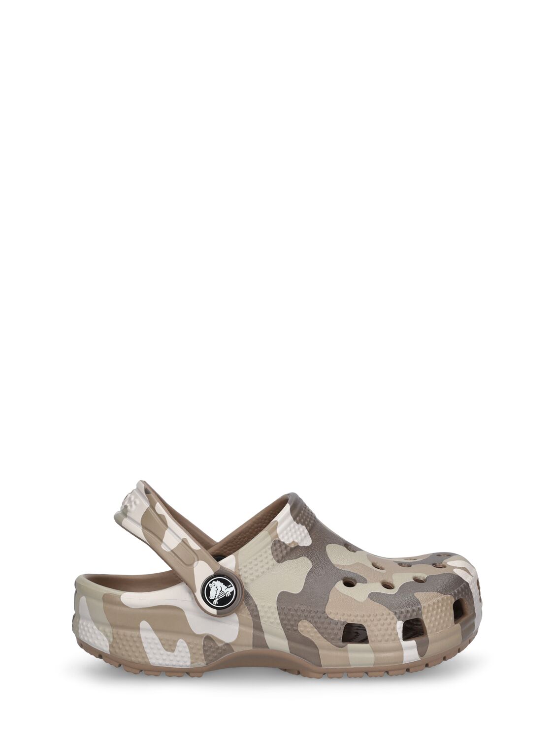 Crocs Kids' Camouflage Print Rubber  In Military Green