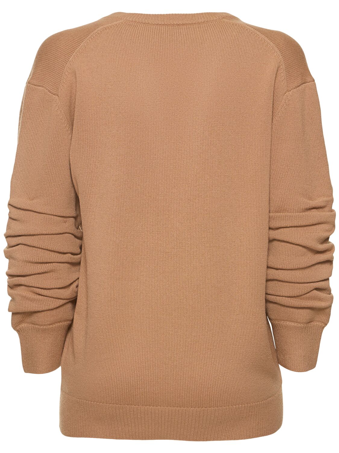 Shop Michael Kors Cashmere V Neck Sweater In Beige