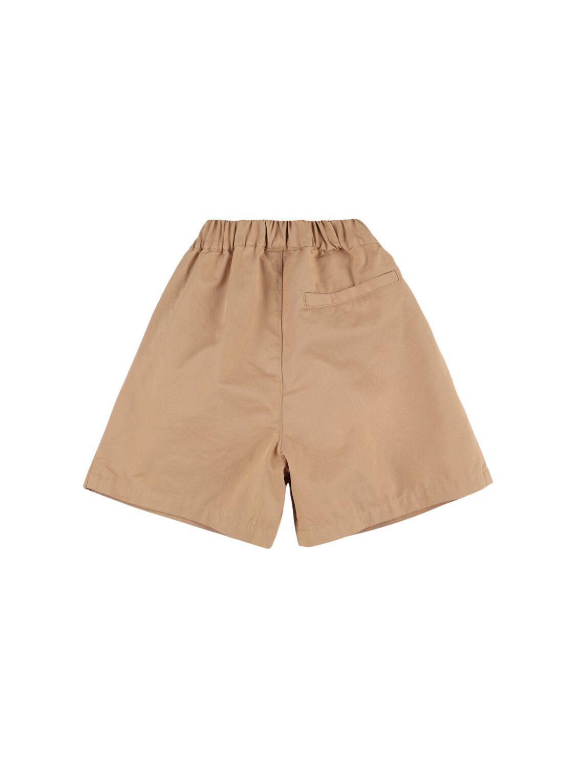 Shop Jellymallow Woven Cotton Shorts In Beige